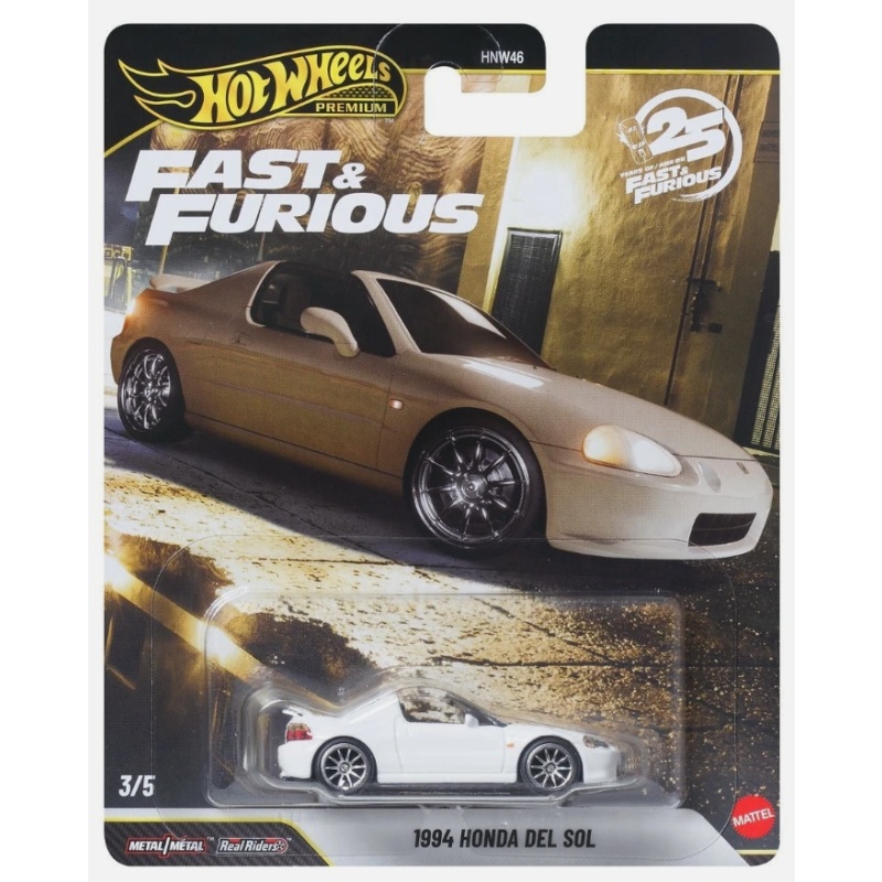 Hot Wheels 25th Anniversary 2026 Fast & Furious 1994 Honda Del Sol Diecast Car